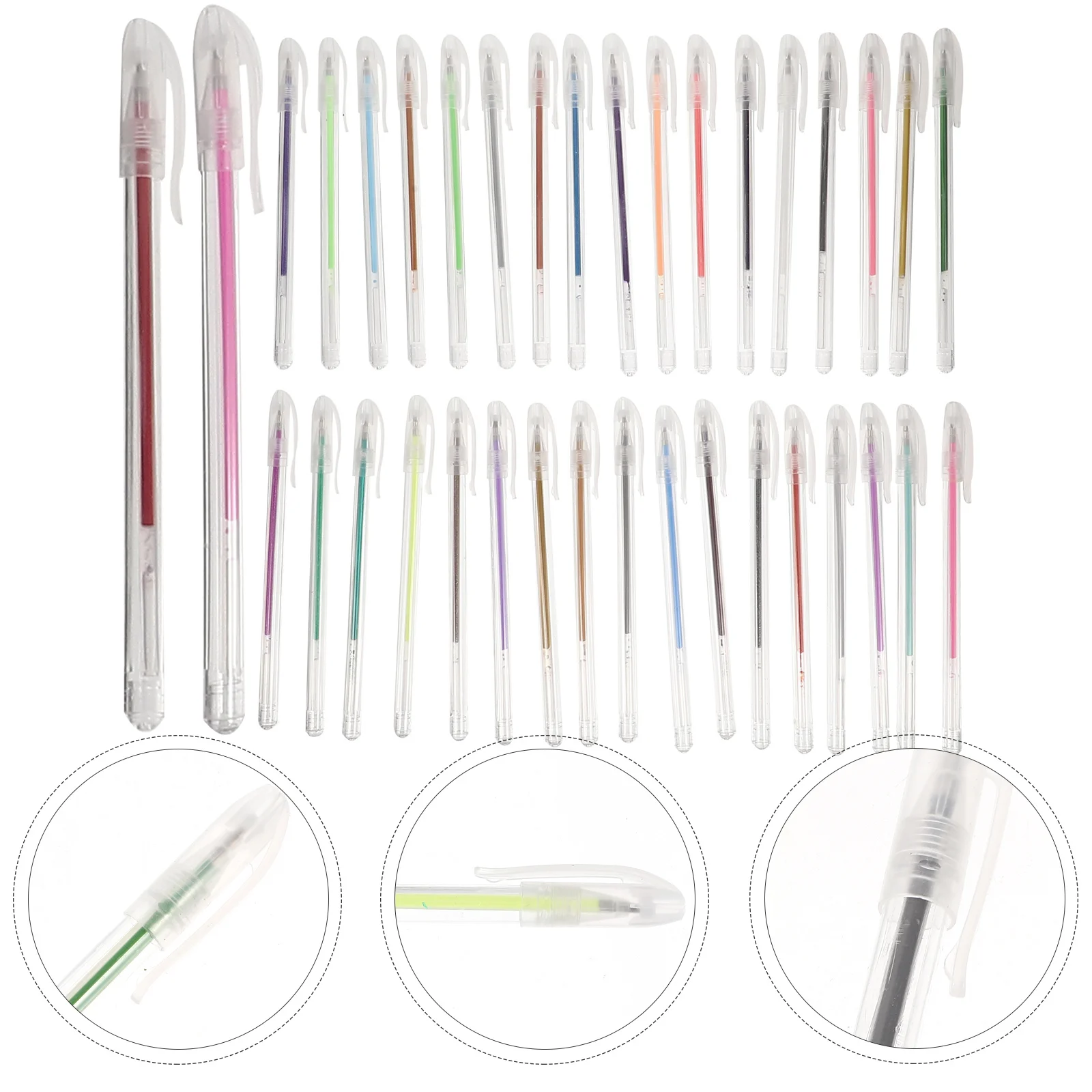 

36 Pcs Color Gel Pen Paint Colored Pens Marker for Drawing Art Supplies Kids Aldult Colorful Pigment Ink Coloring Glitter Child