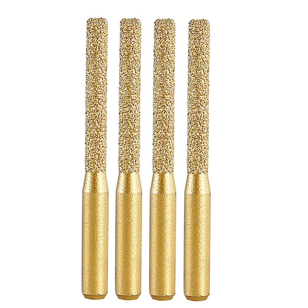 

Professional Grade Diamond Brazed Router Bits Set 4 Pieces for Effective Edge Cutting on Stone and Tile Materials