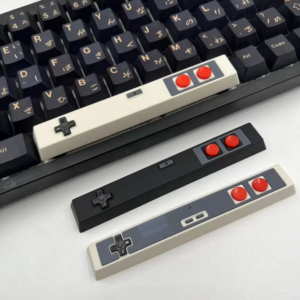أذرع التحكم في ألعاب الفيديو نمط الرجعية Spacebar Keycaps AB خمر Spacebar غطاء لوحة المفاتيح عبر محور اليدوية لوحة المفاتيح الميكانيكية Keycap