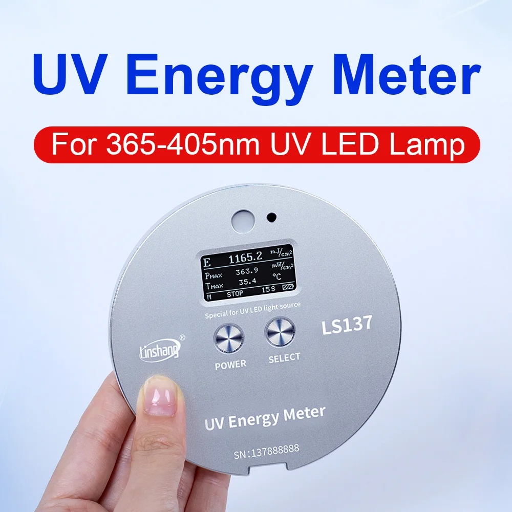 Uv Energy Meter Radiometer UVA LED Light Sources LS137 Measure Energy, Power and Temperature Ultra-small Size High Precision