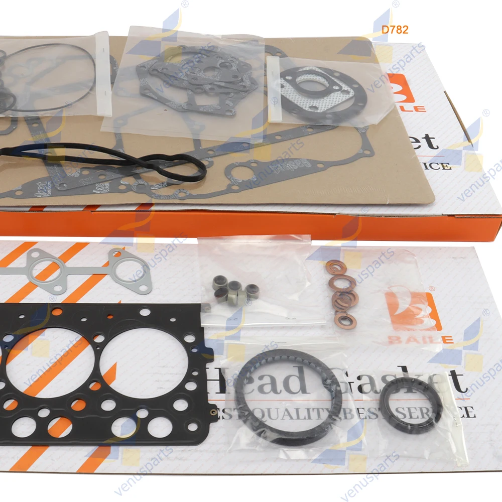 

Полный комплект прокладок D782 для двигателя Kubota с комплектом для капитального ремонта прокладки головки блока цилиндров