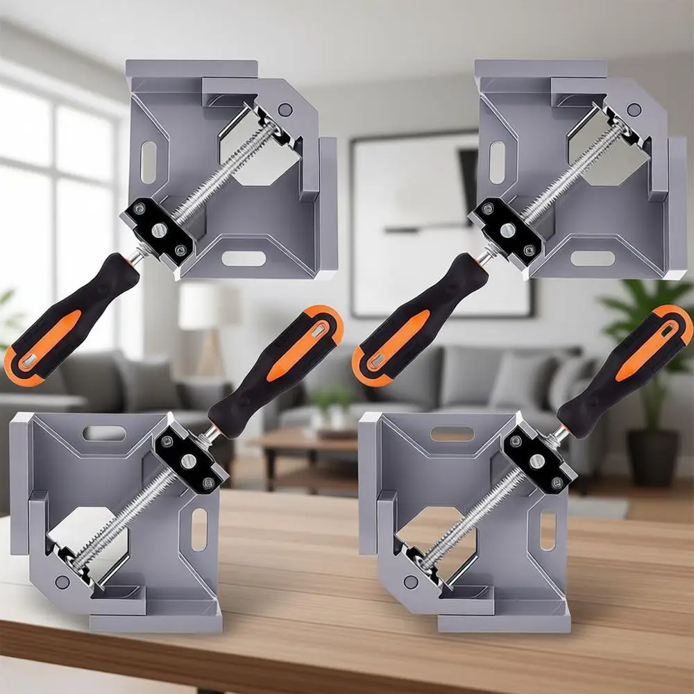 

Набор из 4 регулируемых зажимов для дерева с поворотом на 90 градусов для столярных работ и проектов DIY