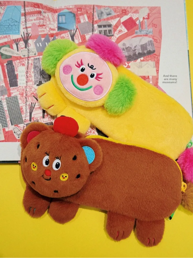 

Оригинальный пенал Uody Plu: портативный, милый, с мультяшным дизайном, высокой эстетической ценностью, для хранения канцелярских принадлежностей, с вышивкой животных, базовый, для подарков.