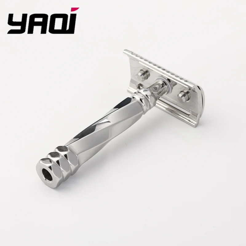 

Yaqi Cerberus Stainless Steel Safety Razor for Men Women Double Edge Shaving Razor Stainless Steel Razor Blades
