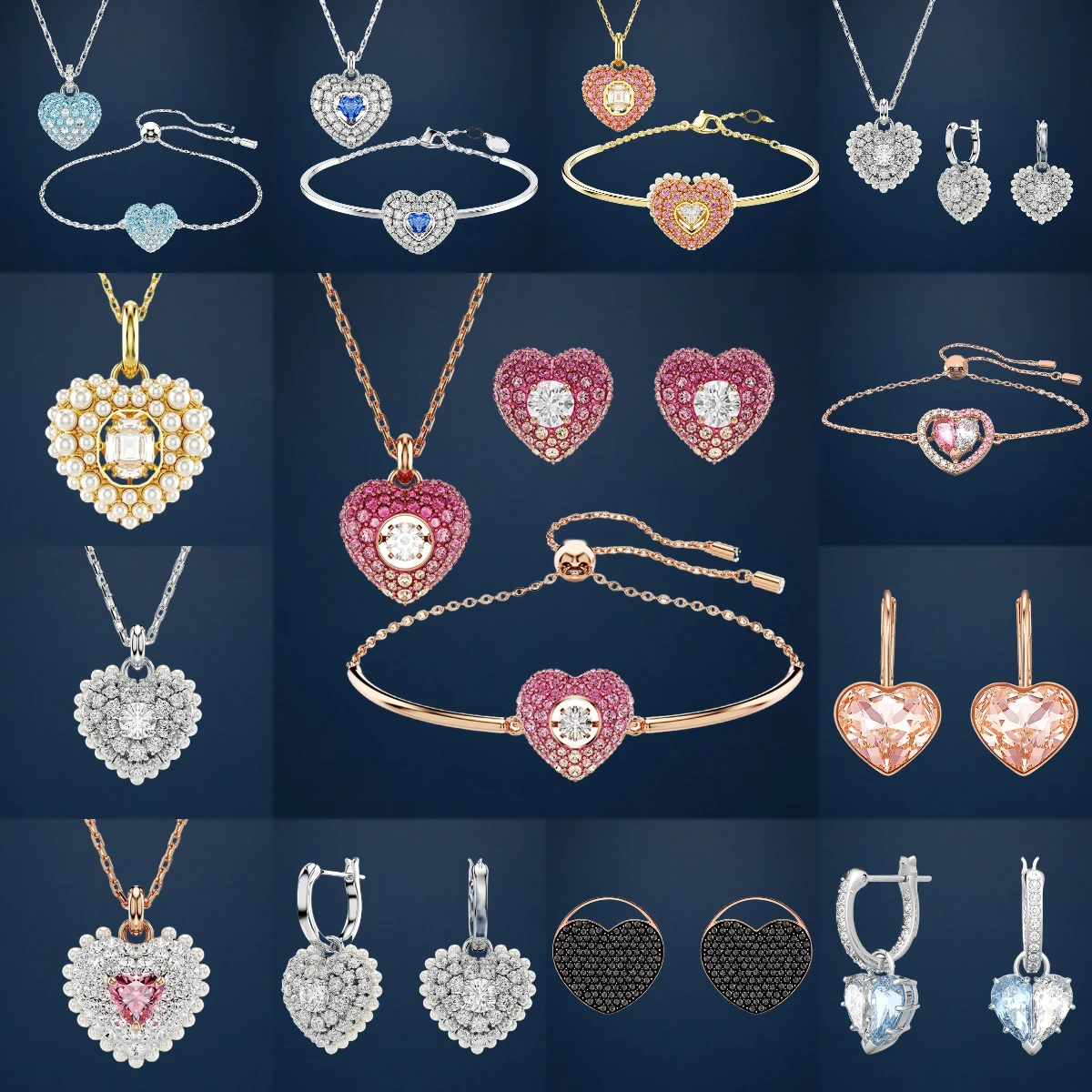 2026 New Arrival:Radiant Multi-Cut Crystal Pendant Set for Her Birthday Surprise Demi-Fine Jewelry Center