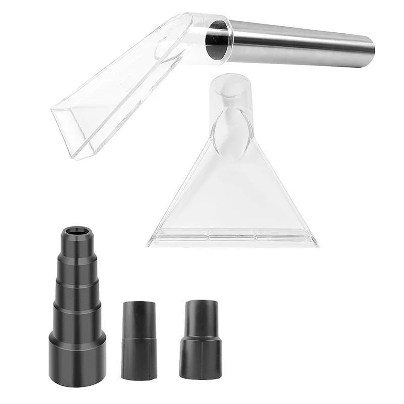 مرفق مستخرج الفراغ لتنظيف السجاد والداخلي وتفصيل السيارة طقم مستخرج Ripclean المعدني + 3 محولات فراغ