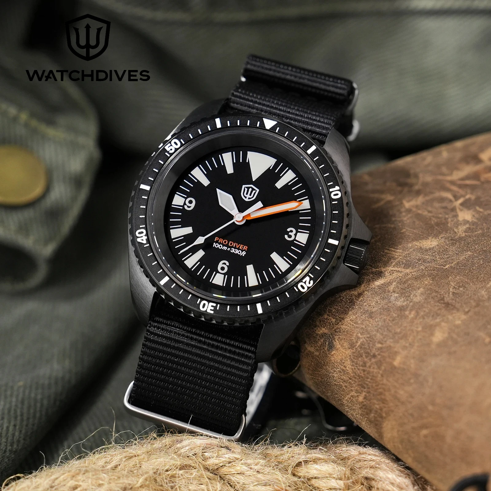 Watchdives WD1980 V3 38 مللي متر ساعة كوارتز VH31 روندا 517 سويب ثانية حركة كوارتز مضيئة الياقوت الرجال PVD الساعات