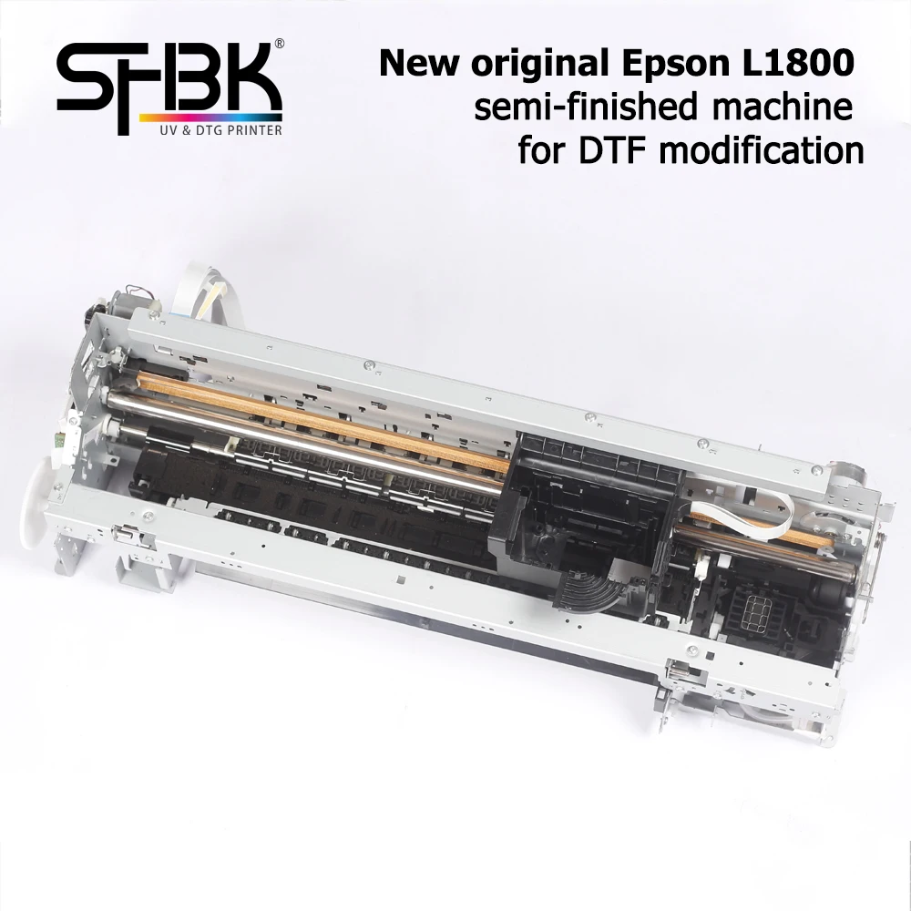 New original Epson L1800 semi-finished machine for DTF printer modification, suitable for all suppliers with silver racks