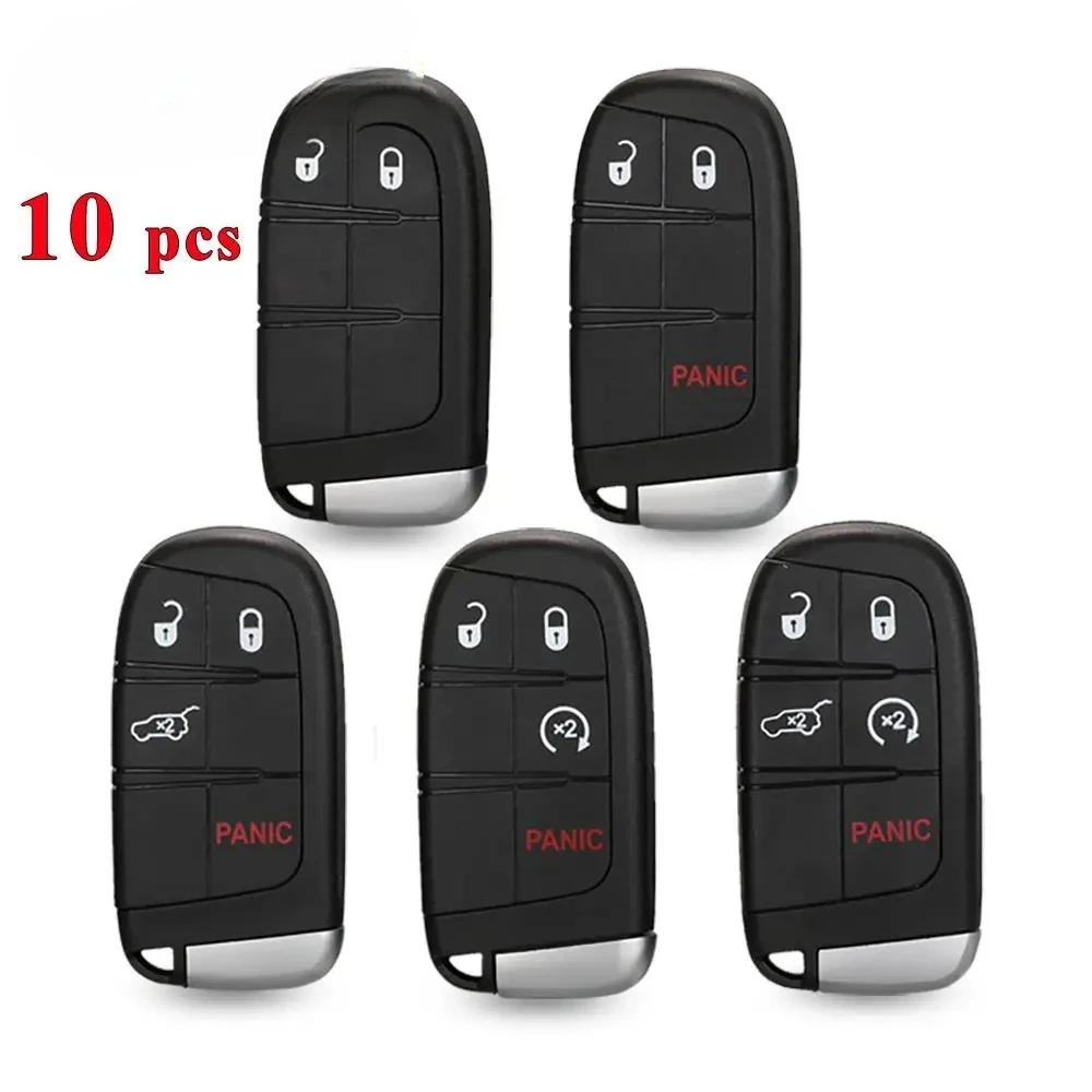 

10 шт. автомобильный чехол для смарт-ключа для Jeep Grand Cherokee Dodge Ram 1500 Journey Charger Dart Challenger Durango Chrysler 300