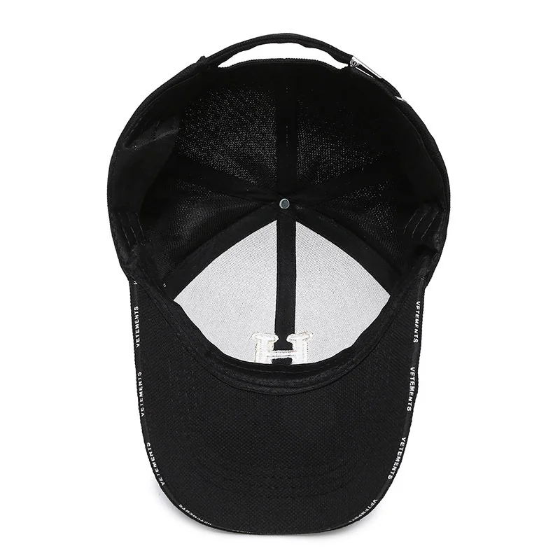 Baseball Cap Female Spring And Autumn Korean Version  Letter H Standard Sunshade Hat Fashionable Outdoor Skinny Small