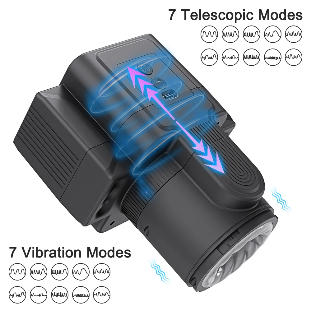 Male Automatic Masturbators Cup for Men Telescopic Thrusting Rotating Penis Stimulation Pocket Pussy Adult Sex Toys for Men