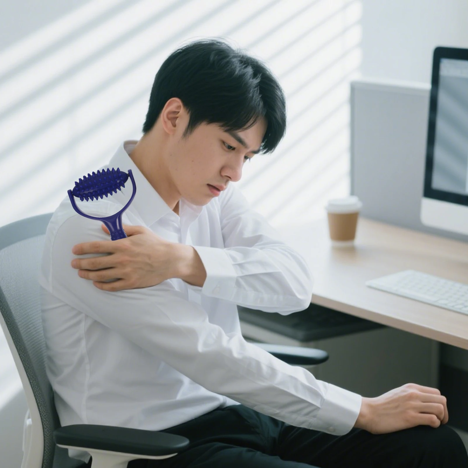 

Spiky Muscle Roller Ball Handheld Massage Tool for Full Body Relaxation Trigger Point Therapy Portable Design for Neck