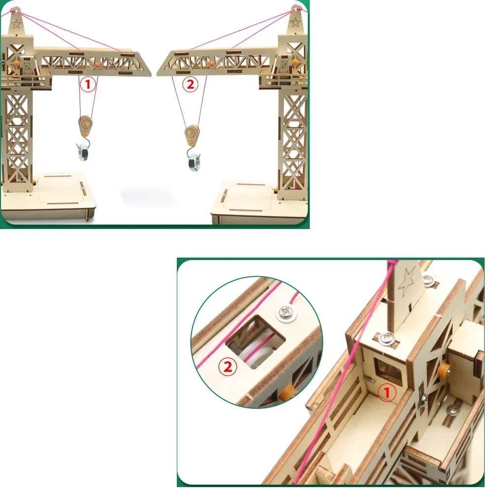 Remote Control Tower Crane Lifting Crane Diy Models & Building Toy Science &Education Model Toy For Children Gift Toy 1pcs 10pcs