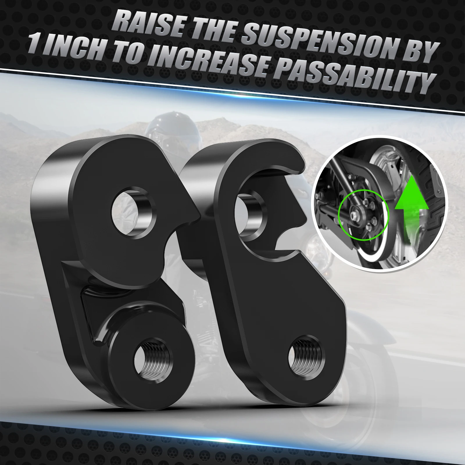 

For Harley Street Glide FLHX/Special FLHXS 2017-2024 Rear Suspension Riser Shock Lift Bracket Road King Special FLHRXS 2017-2024