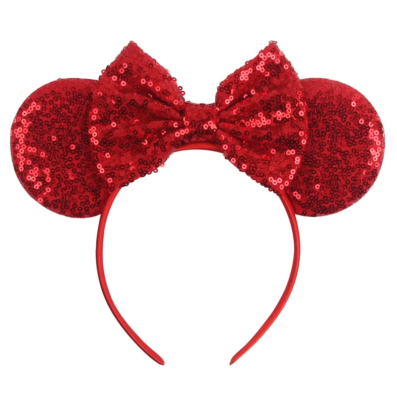 Mickey glitter bow Children\'s Day holiday headband amusement park selfie cute headband hair accessory