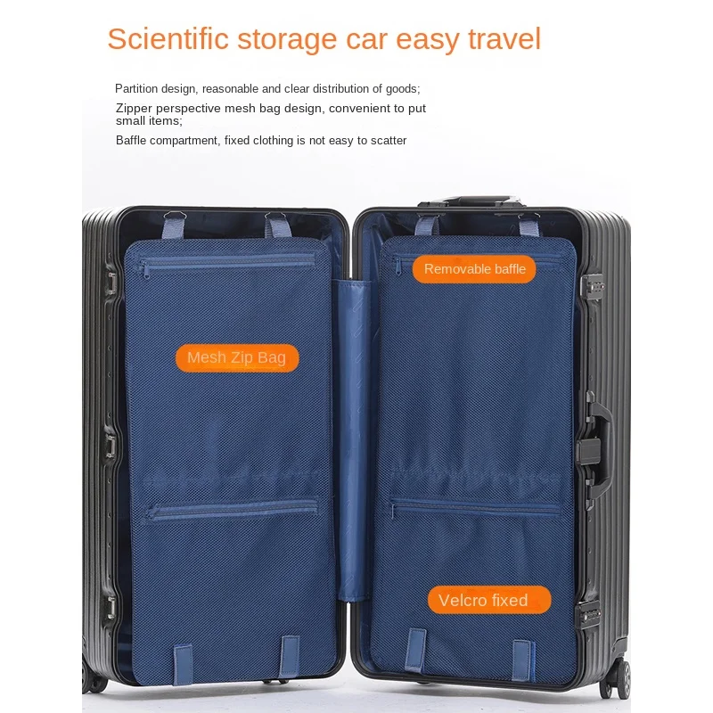 

Large Capacity Suitcase Thickened 28-inch, 30-inch, 32-inch Spinner Wheels Telescopic Handle Plastic Travel Carry-on Luggage