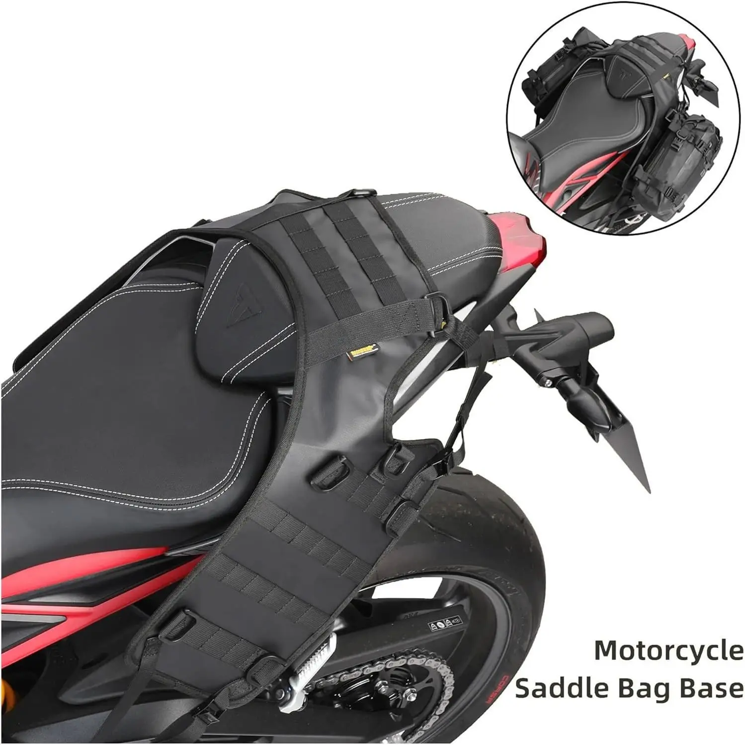 Rhinowalk Bag Motorcycle Fuel Tank Mounting Base, Rear Seat Suspension Kit, Plug-in System, DIY Riding Equipment, Accessories