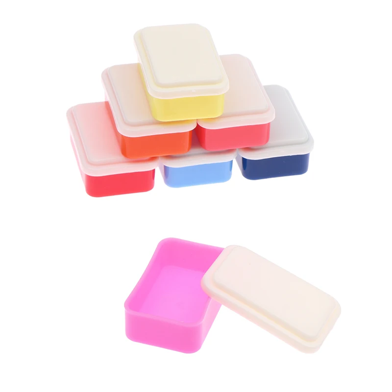 1/12 Scene Dollhouse Mini Bento Box Sushi Box Mini Pocket Lunch Box Food Play Toys bambole fai da te casa cucina stoviglie Decor