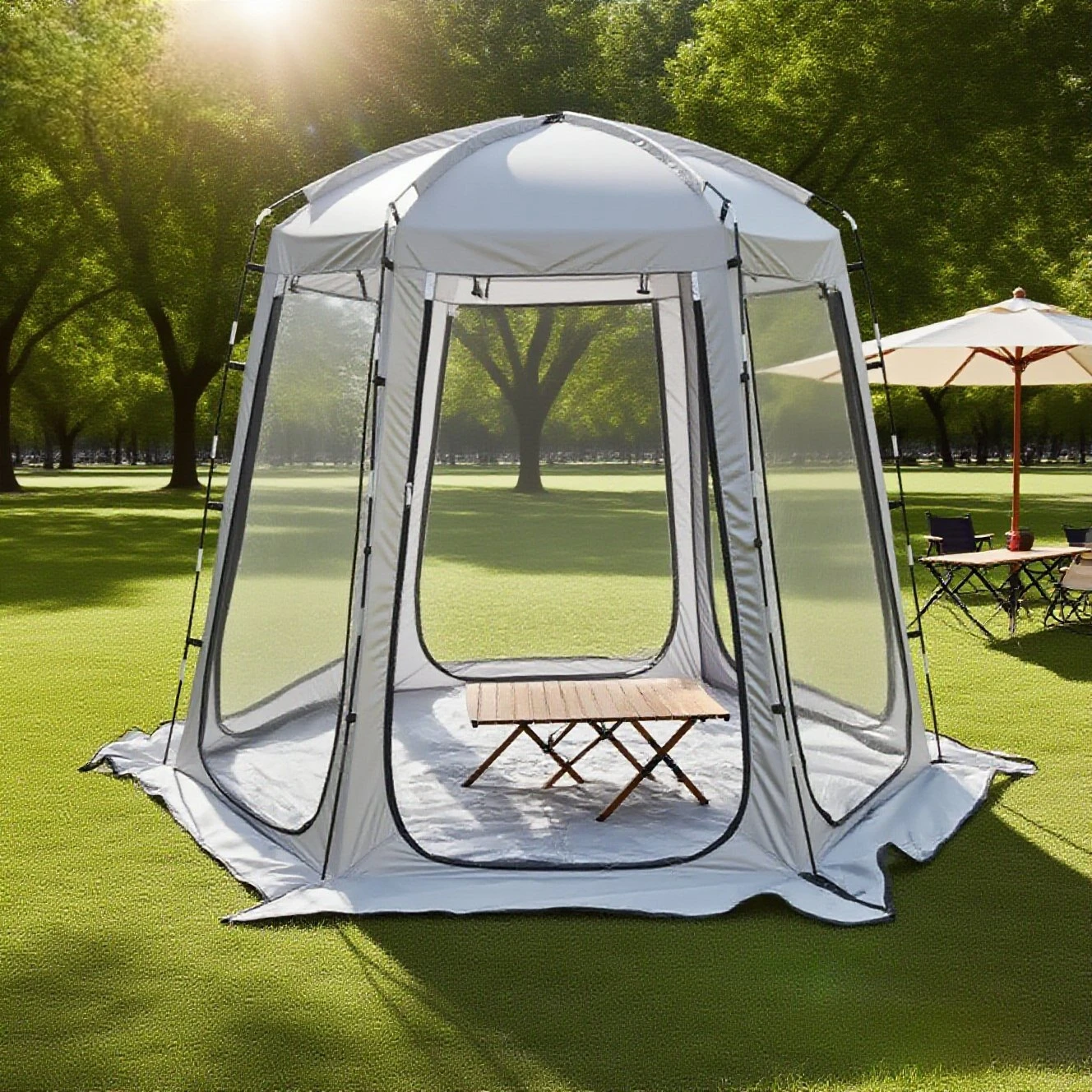 3-4 أشخاص خيمة صيد شتوية خيمة رياضية خيمة مراقبة خارجية شفافة مقاومة للطقس البارد للعائلة والمعجبين #4