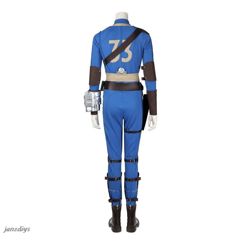 Fall Cos Out Cosplay Costume Uniform Helmet The Ghoul Blue Lucy Vault 33 Cosplay Jumpsuit Fantasia Outfit Props Mask Woman Man