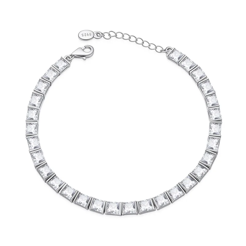 

2026 New 925 Sterling Silver Crystal Sugar Bracelet For Women Fashion Birthday Jewelry Gift