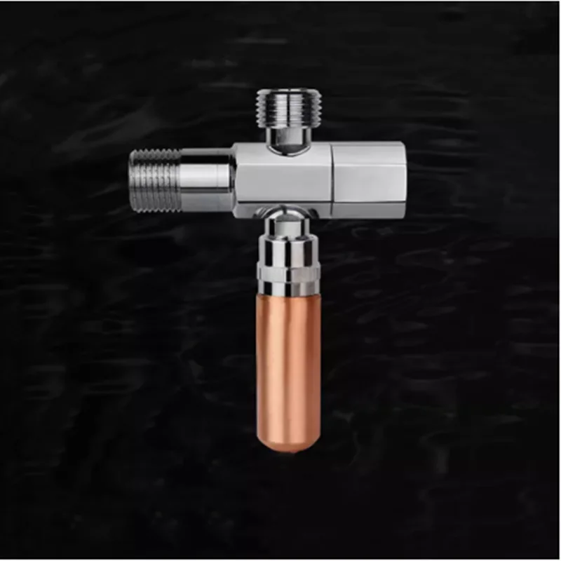 1PC Water hammer eliminator household water-absorbing water hammer triangle valve all copper one-way check valve switch