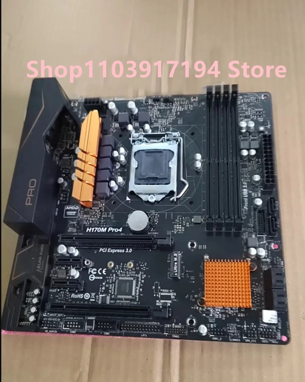 

Материнская плата для ASROCK H170M-Pro4 с интерфейсом m2 1151 контактов Поддержка I5-6500 7700 6-го поколения 7-го поколения