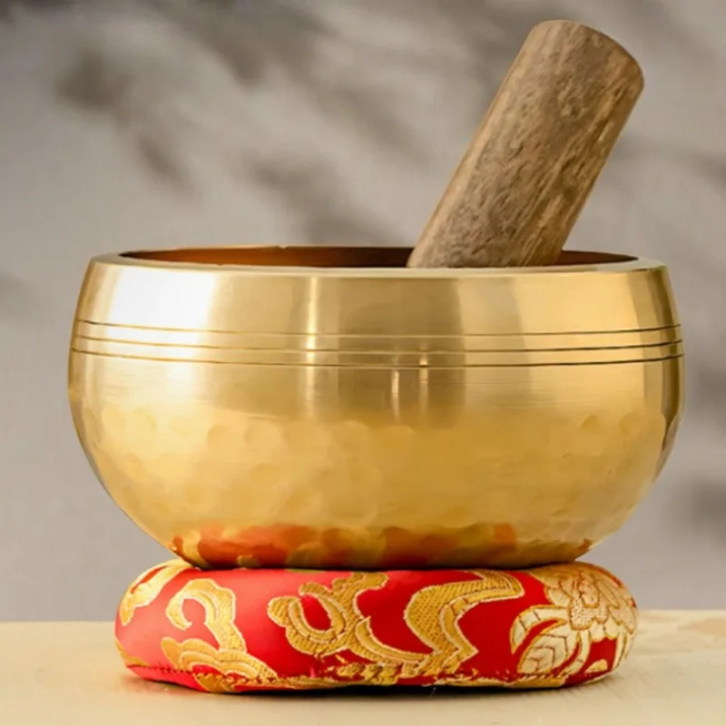 

Tibetan Singing Bowl Professional Temple Meditation Bowl Buddhist Sanskrit Full Moon Singing Bowls Yoga Relaxation Music Bowls
