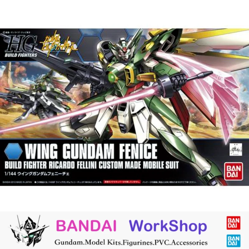 

Bandai Original 1/144 HGBF Wing Gundam Fenice Action Figure Assembly Model Kit Collectible Gifts