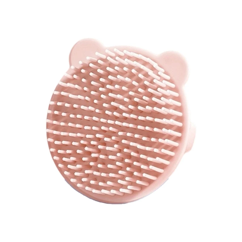 نصيحة مستديرة طفل شامبو فرشاة السيليكون ناعم فروة الرأس منظف الكرتون كرتون للرضع للرضع ملحق حمام الحيوانات الممتع #3