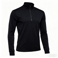 Simple Solid Color Print Men's Sweatshirts Autumn Casual Half Zip Long Sleeve Tops Fashion Stand Collar Loose Pullover Clothing