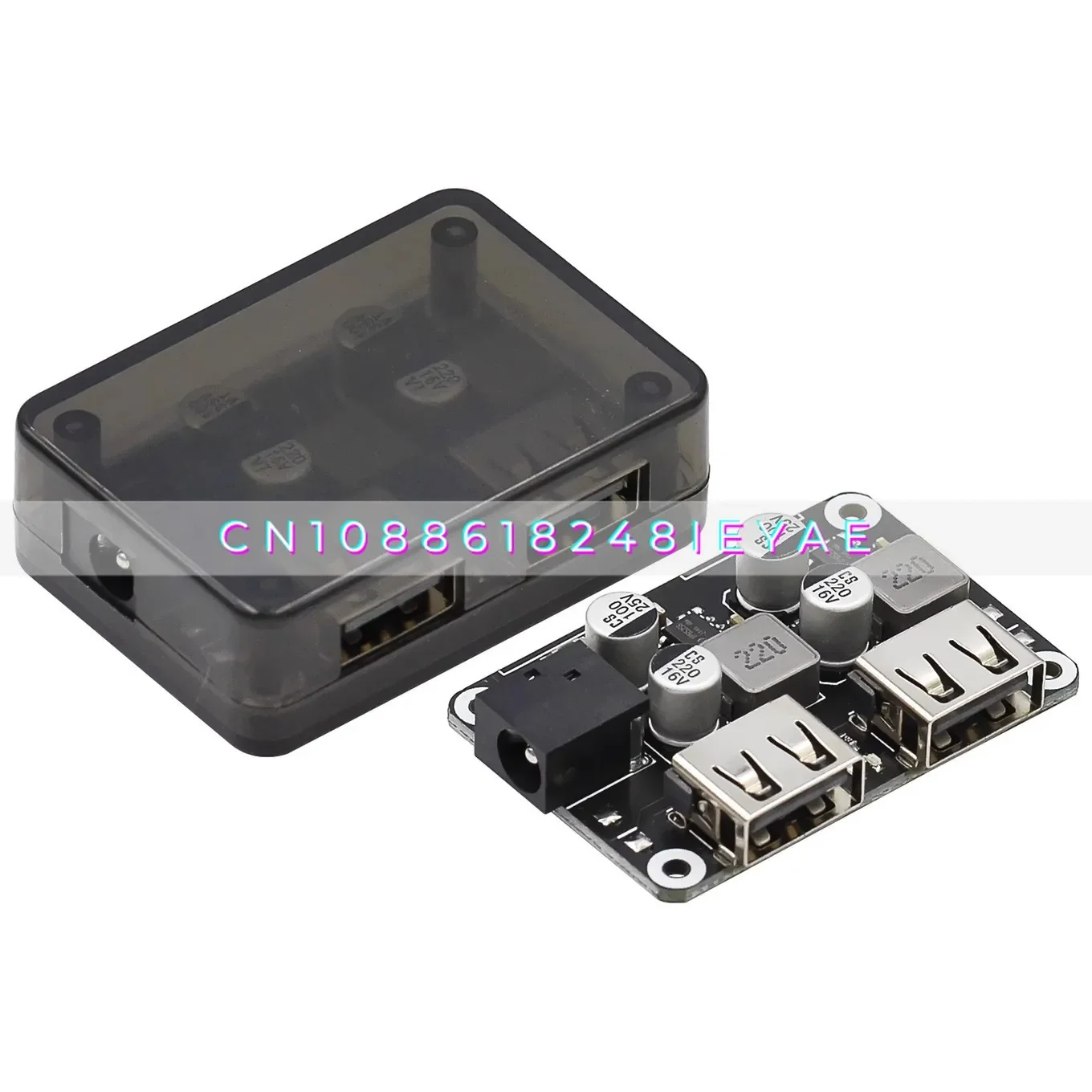 

Понижающий модуль двойной быстрой зарядки USB 6-30 В 12 В 24 В до QC3.0 HWFCP Автомобильная зарядка мобильного телефона