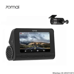 70 mai-Cámara de salpicadero 4K A800S-1 para coche, grabador Dvr de doble canal, versión Global, ADAS, caja negra