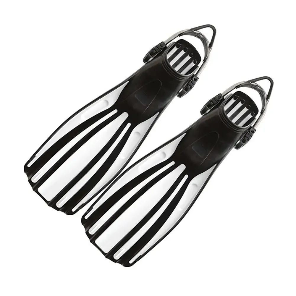 1 Pair Adjustable Swimming Fins Long Flippers Diving Shoes For Snorkeling Diving Swimming Training