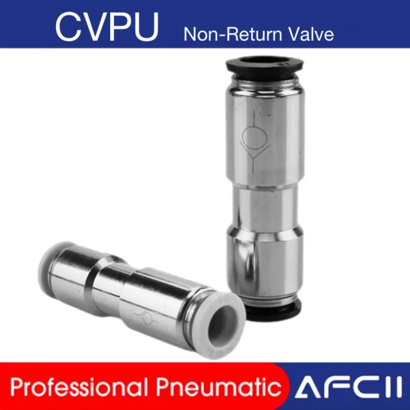 Pneumatic Check Valve One-way Valve CVPU-04/6/8/10/12 Air Pipe Quick Insert Quick Coupling PCVU Reverse Check Valve
