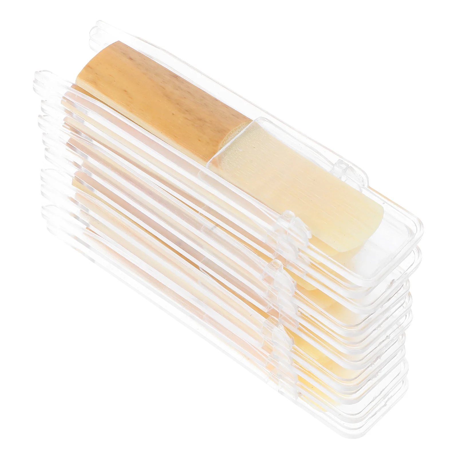 

10pcs Saxophone Reeds Wood for Soprano Moderate Hardness Lasting Althorn Sax Parts Set Soprano Saxophone Accessories