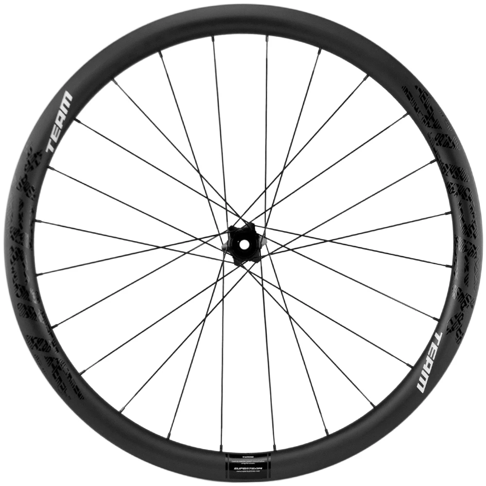

Superteam 700C Carbon Disc Brake Wheelset D31-38 Clincher Tubeless Tire Road Bike Wheels with UCI Logo Glossy/Rough Road Wheels