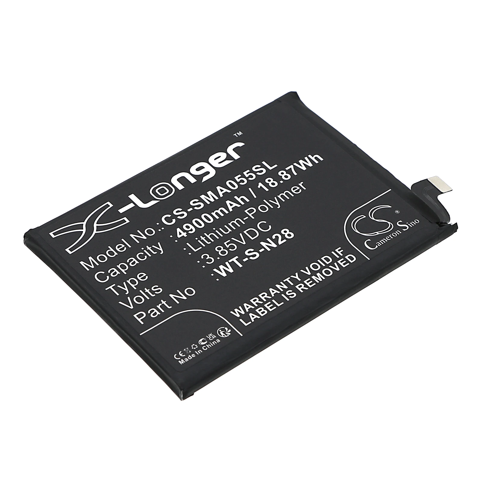 3.85V 4900mAh Battery WT-S-N28, GH81-24241A for Samsung Galaxy A05 2023, SM-A055M, SM-A055F, SM-A055M/DS, SM-A055F/DS +TOOLS