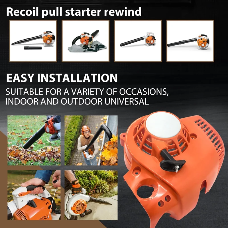 For Stihl Recoil Pull Starter Rewind Fit BG86 BG86c BG56 BG56c SH86 SH56 Handheld Leaf Blower Assembly Replace 4241-080-2106