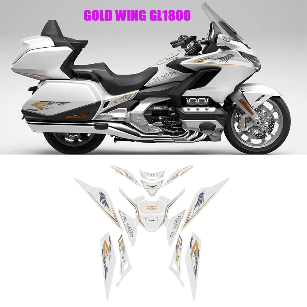 For Honda Goldwing 1800 Motorbikes Accessories Gold wing GL1800 Sticker PVC Fuel Tank Sticker Anti-Scratch Protection Car Paint