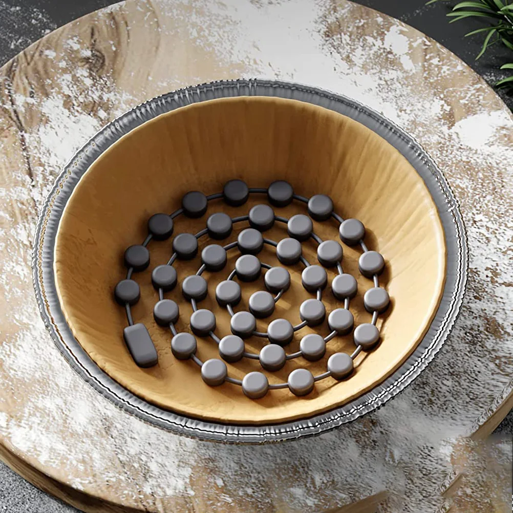 

Silicone Pot Chain Style Heat Resistant Kitchen Mat Baking Pie Crust Weights Multi-Use Insulated Coaster Cup Mat