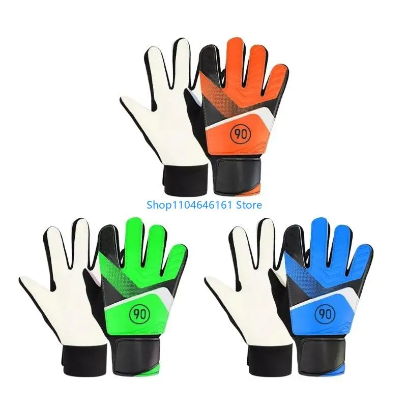 

Adjustable Elastic Full Finger Glove Football Goalkeeper Glove Latex Support Football Game Gloves for Kids Adults