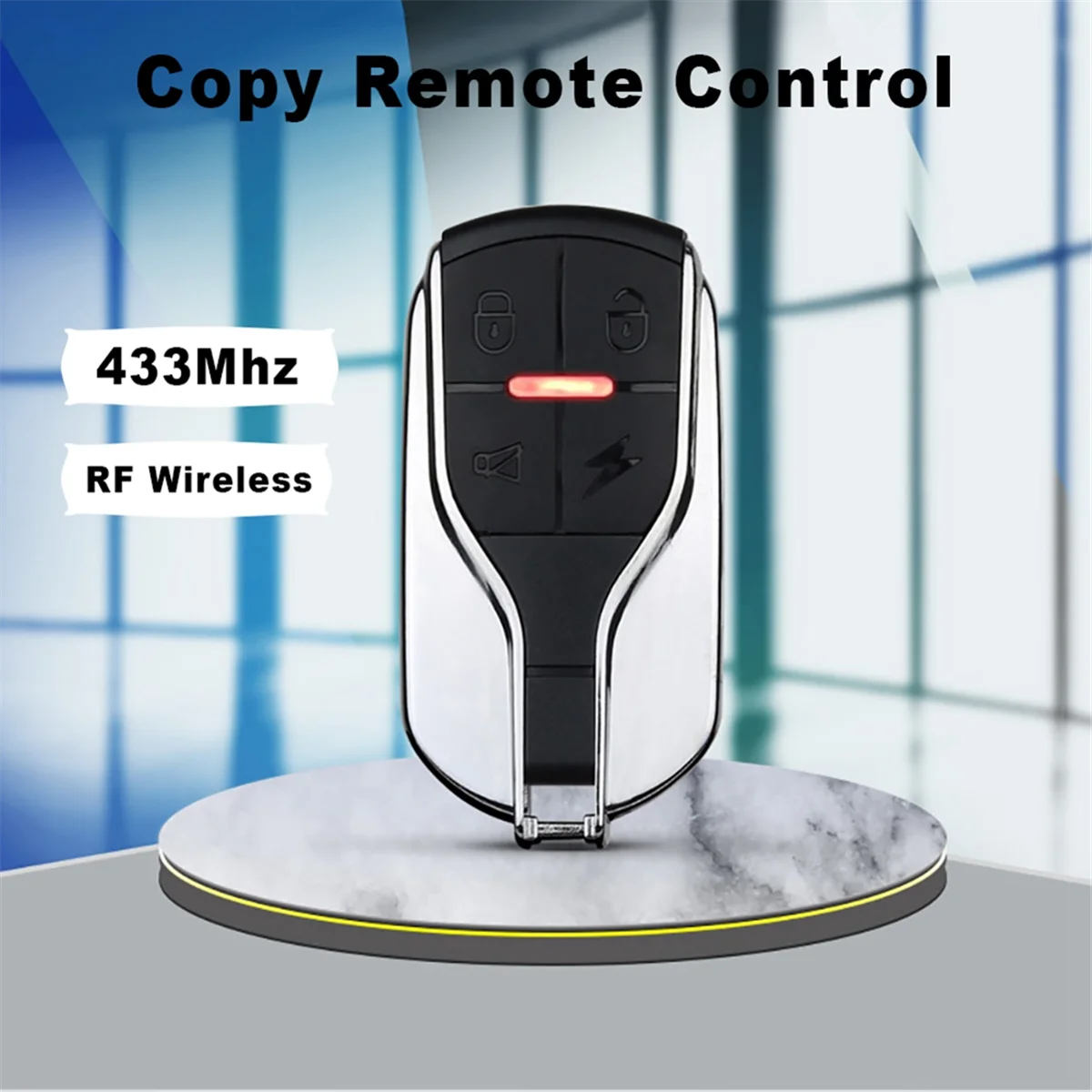 433Mhz Wireless Copy Remote Control RF Copying Controller Garage Door Clone Code Transmitter Motorcycle Duplicator Key