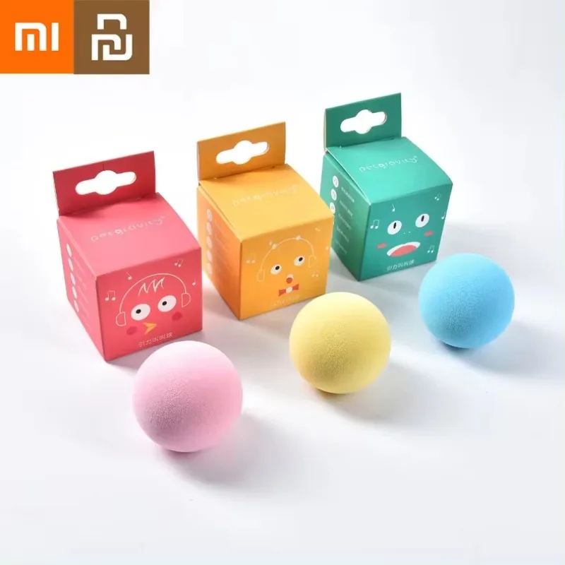 Youpin xiaomi inteligente gato bola brinquedos interativos catnip animais de estimação jogando bola gatos treinamento brinquedo animais de estimação suprimentos estridente produtos brinquedo gatos