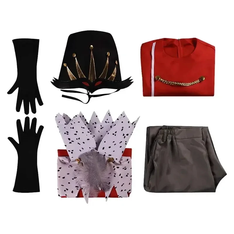 w,3;f'5\b/Stolas Men Costume Anime Hotel Cartoon Helluva Cosplay Boss Roleplay Hat Cloak Gloves Male Hallo6;h\b.8'k/ view 6