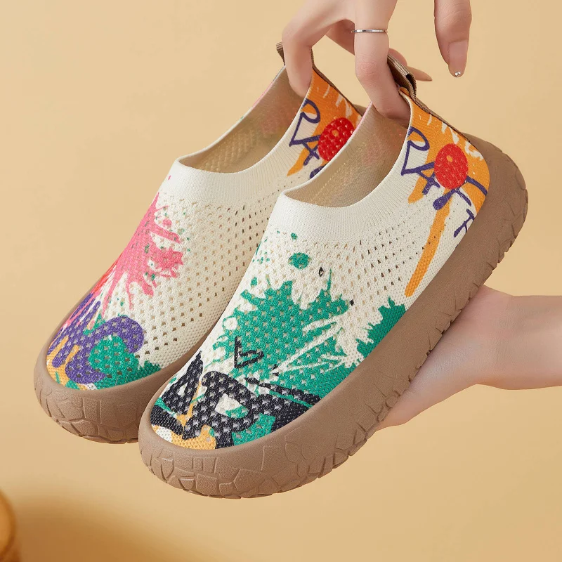 

Women's 2026 Summer New Shoes Mesh Breathable Versatile Casual Shoes Soft soled Comfortable Sports Shoes Running Shoes