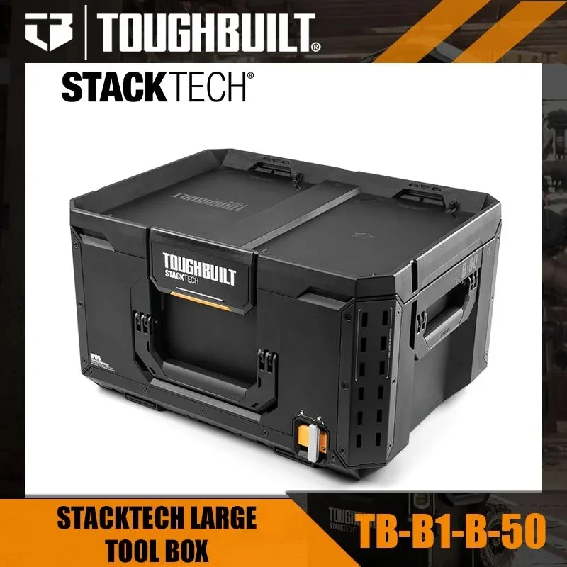 TOUGHBUILT TB-B1-B-50 StackTech Large Tool Box Multifunctional Matching Stacking Combination Tool Organizer Tool Accessories