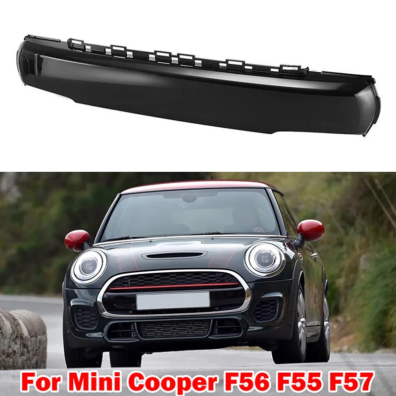 

Gloss Black Front Bumper Number Plate Cover License Plate Panel for Mini Cooper F55 F56 2013-2019 Cabrio F57 2014-2019