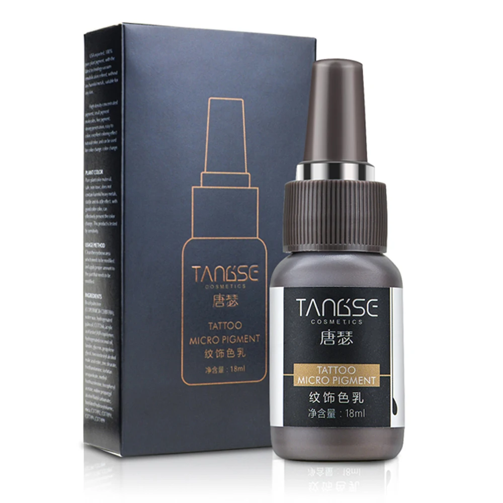 Eyebrow Microblading Pigments Professional 18ml/Bottle Lip Tint Tattoo Ink Tattoo Supplies for Permanent Makeup Machine Set