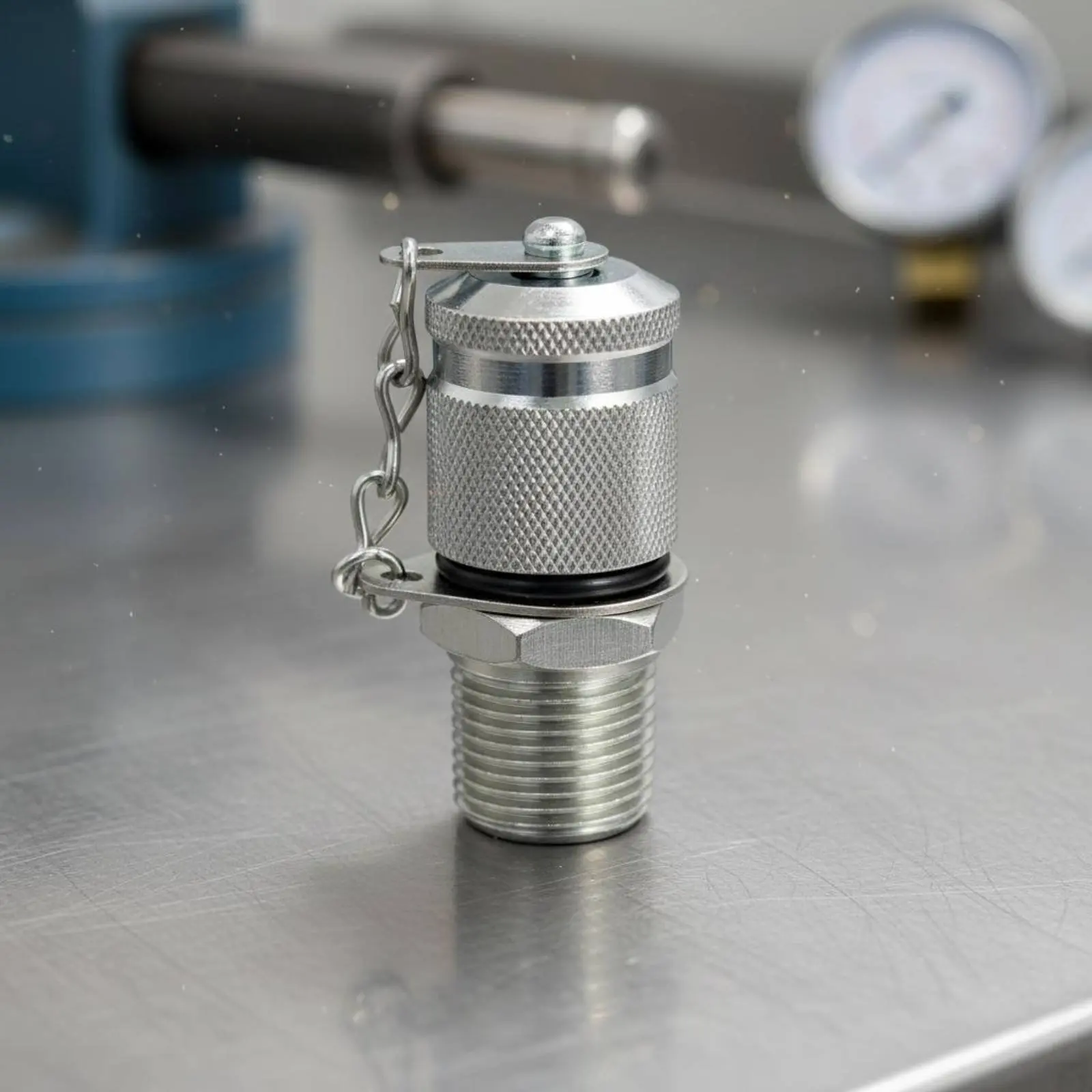 Hydraulic Pressure Test Point Galvanized Finish High Pressure Test Fitting Hydraulic Measuring Point Adapter for Engineers
